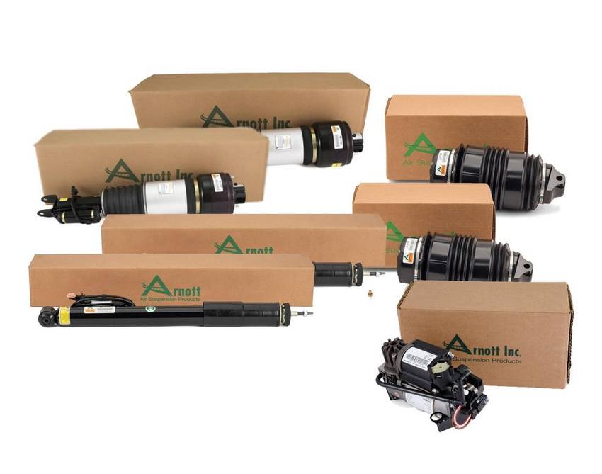 Mercedes Suspension Strut and Shock Absorber Assembly Kit - Front and Rear (with Airmatic and ADS) 211320611380 - Arnott 4003816KIT